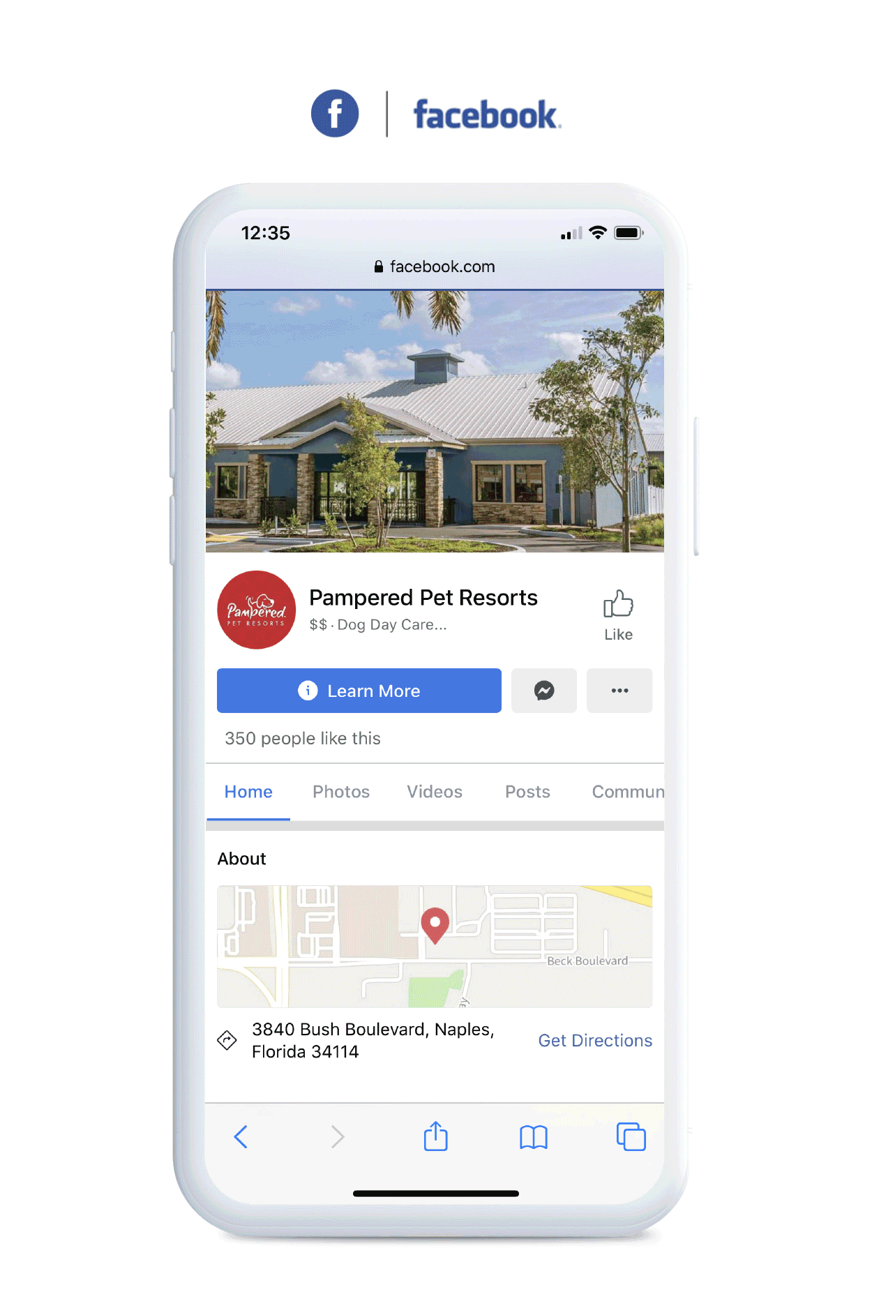 Pampered Pet Resorts - Facebook Social Media Marketing