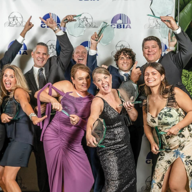 Wilson Creative Group winners at  the 2022 CBIA Awards Gala in Naples, Florida