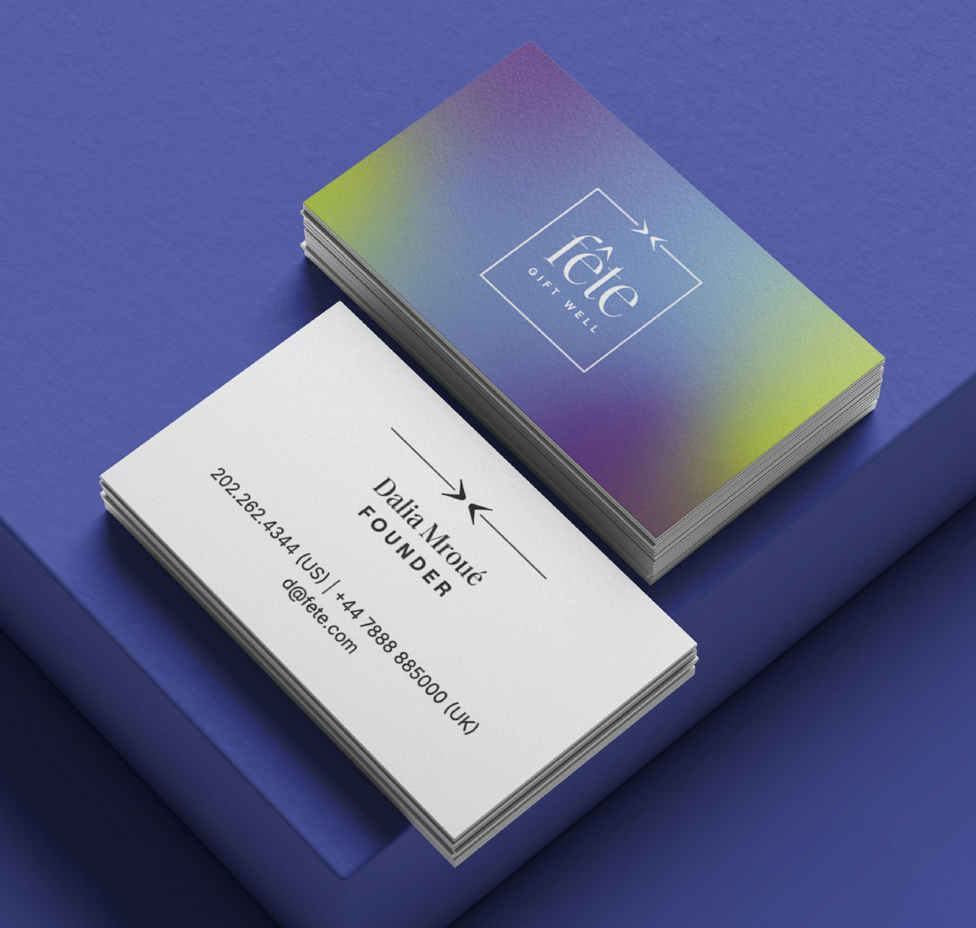 fete brand business cards