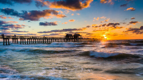 Naples Pier at sunset